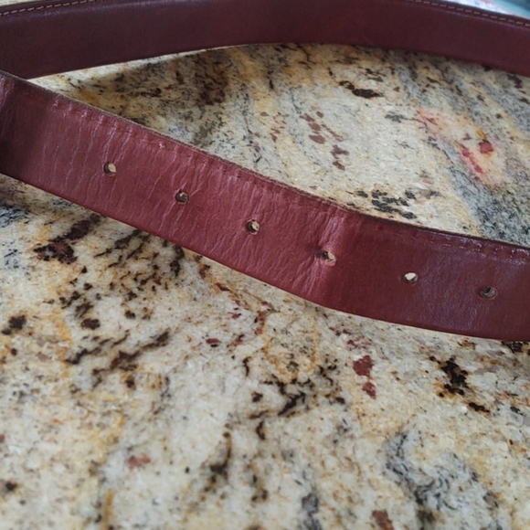 BACHRACH brown leather belt - Picture 4 of 9